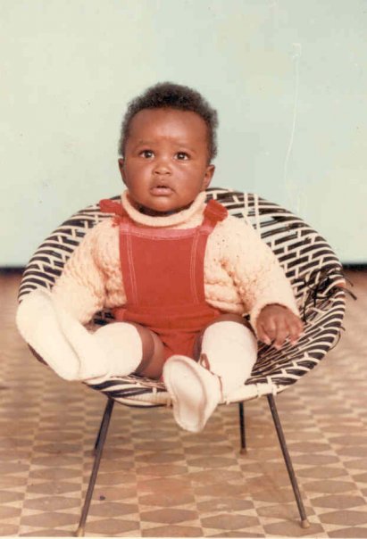 Duncan Muguku as a baby